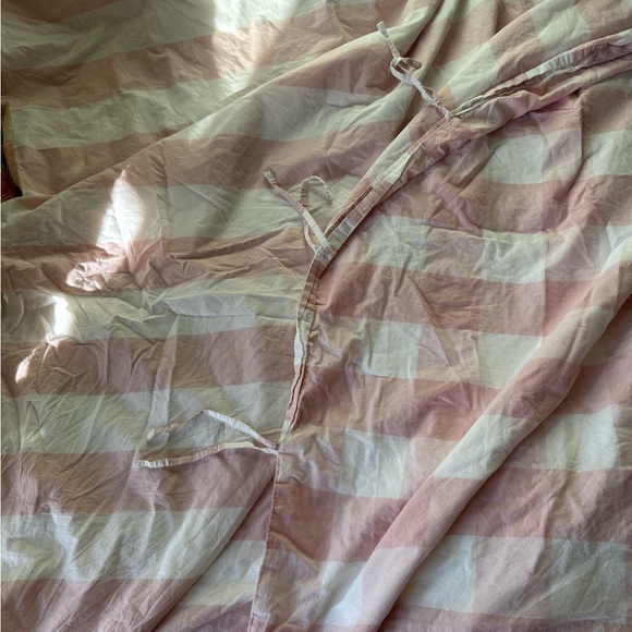 IKEA Pink and White Plaid Pillow Set - Picture 5 of 6
